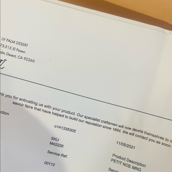 Authentic LV Monogram Canvas Noe- Stunning New Vachetta - Picture 11 of 17